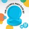 50 Count Turquoise Paper Plates 9 Inch Elegant Disposable Dinnerware for Parties & Events